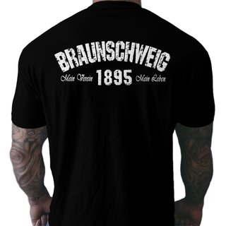 T-Shirt BRAUNSCHWEIG - Mein Verein 1895 Mein Leben  schwarz XS