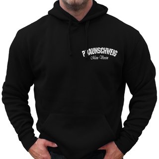Hoodie BRAUNSCHWEIG - Mein Verein 1895 Mein Leben  schwarz XS
