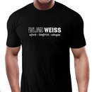 T-Shirt BLAU WEISS - aufrecht - kmpferisch - standhaft...