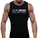 Tank Top BLAU WEISS - aufrecht - kmpferisch - standhaft...