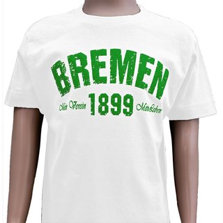 Kids T-Shirt BREMEN - Mein Verein 1899 Mein Leben  wei� 02