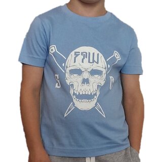 T-Shirt Kid�s SKULL  himmelblau 2 Jahre