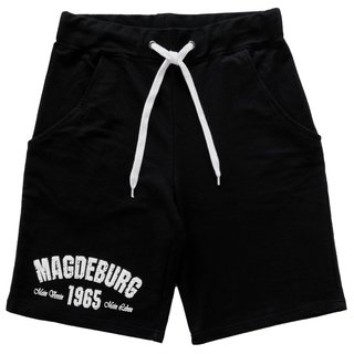 Herren Short BLAU-WEISS MAGDEBURG 1965  schwarz XL