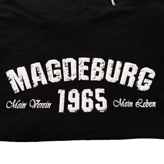 Herren Short BLAU-WEISS MAGDEBURG 1965  schwarz XL