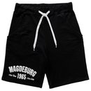 Herren Short BLAU-WEISS MAGDEBURG 1965  schwarz XL