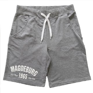 Herren Short BLAU-WEISS MAGDEBURG 1965  grau (grey melange) XXL