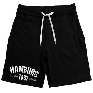 Herren Short BLAU-WEISS HAMBURG 1887  schwarz 3XL