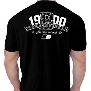 T-Shirt M�nchengladbach - F�r immer und ewig! - 1900  schwarz L