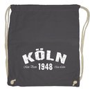 Beutelrucksack K�LN - Mein Verein 1948 Mein Leben  grau