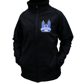 Frauen Soft Shell Jacke MAGDEBURG 1965 mit Dom  schwarz S