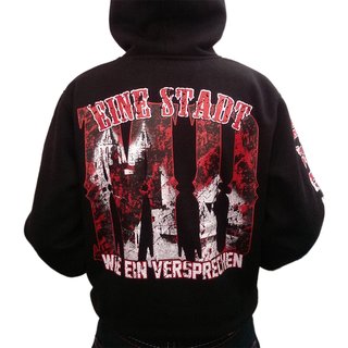PRO VIOLENCE Zip-Hoodie MAGDEBURG schwarz S