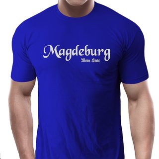 T-Shirt Magdeburg - Meine Stadt neu  blau