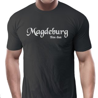 T-Shirt Magdeburg - Meine Stadt neu  dunkel grau S