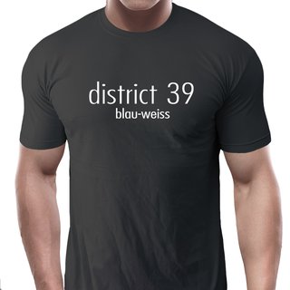 T-Shirt district 39  blau-weiss  dunkel grau 5XL
