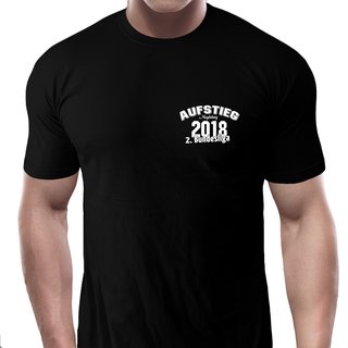 T-Shirt TEAM 65 - AUFSTIEG Magdeburg 2018  schwarz