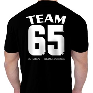 T-Shirt TEAM 65 - AUFSTIEG Magdeburg 2018  schwarz