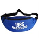 Gürteltasche 1965 MAGDEBURG blau / weiß